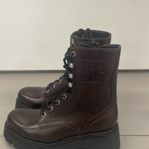 Celine bulky lace-up boot calfskin