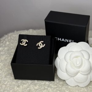 Kolczyki Chanel Mini CC Złote
