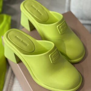 Miu Miu Gumowe Klapki Rozmiar 37