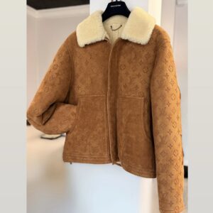 Louis Vuitton Jacket Monogram Leather Shearling
