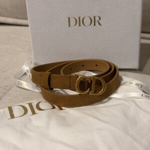 Pasek Dior Zamszowy 85