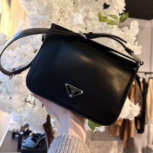 Prada Brushed Leather Shoulder Bag