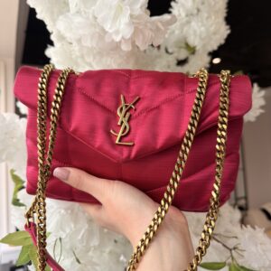 Saint Laurent Lou Toy Pink Satin