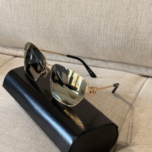 Okulary Balenciaga złote