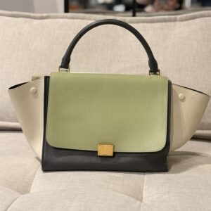 Celine Trapeze Medium Tri Colour Pistachio Bag