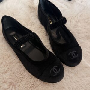 Chanel Mary Jane Ballerina Black