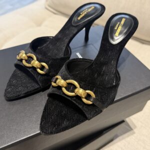 Saint Laurent Klapki Tłoczone Logo YSL