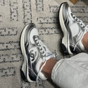 Chanel Sneakers Srebrne