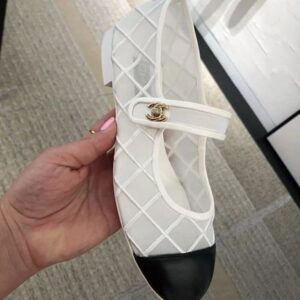 Chanel Mary Jane White