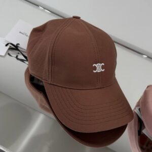 Celine Basketball Cap Brown
