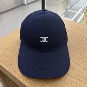 Celine Basketball Cap Navy Blue