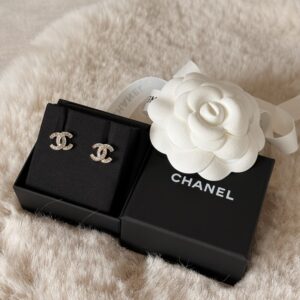 Chanel Kolczyki Mini Champagne Gold