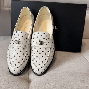 Chanel Loafers Logo CC Calfskin 38