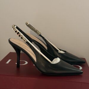 Gucci Heels Black Logo 37