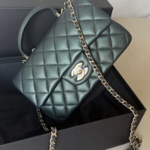 Chanel Mini Top Handle Green