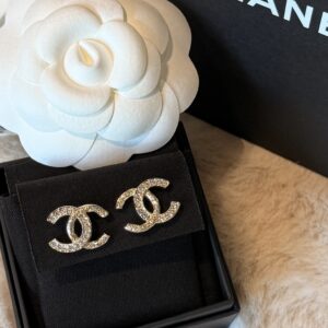 Chanel Kolczyki Champagne Gold