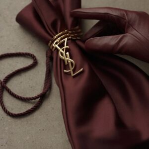 Saint Laurent Torebka Burgund